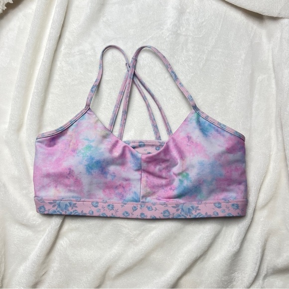 NWOT LoveShackFancy x BANDIER Pink & Blue Cotton Candy Bra Womens Size M - Picture 2 of 2